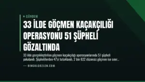 33 İlde Göçmen Kaçakçılığı Operasyonu 51 Şüpheli Gözaltında