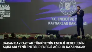 Bakan Bayraktar Türkiye’nin Enerji Hedeflerini Açıkladı Yenilenebilir Enerji Ağırlık Kazanacak