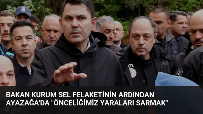 Bakan Kurum Sel Felaketinin Ardından Ayazağa’da “Önceliğimiz Yaraları Sarmak”