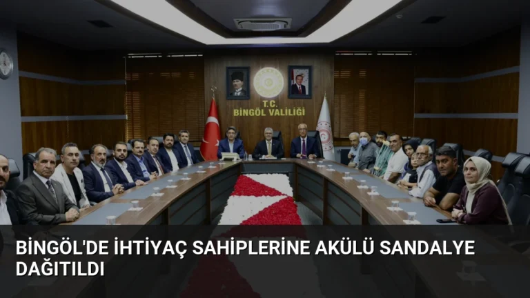 Bingöl’de İhtiyaç Sahiplerine Akülü Sandalye Dağıtıldı