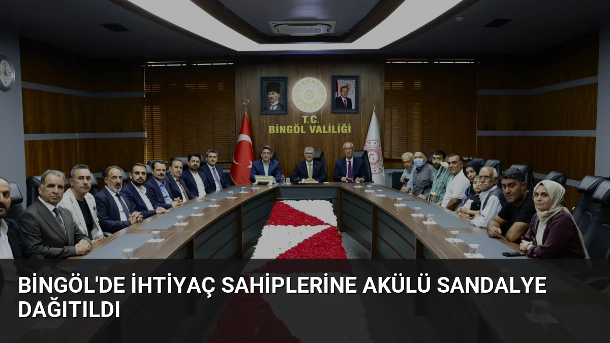 Bingöl’de İhtiyaç Sahiplerine Akülü Sandalye Dağıtıldı