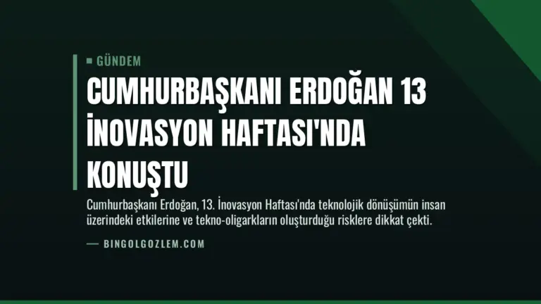 Cumhurbaşkanı Erdoğan 13 İnovasyon Haftası’nda konuştu