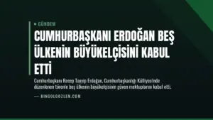 Cumhurbaşkanı Erdoğan Beş Ülkenin Büyükelçisini Kabul Etti