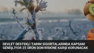 Devlet Destekli Tarım Sigortalarında Kapsam Genişliyor 25 Ürün Don Riskine Karşı Korunacak