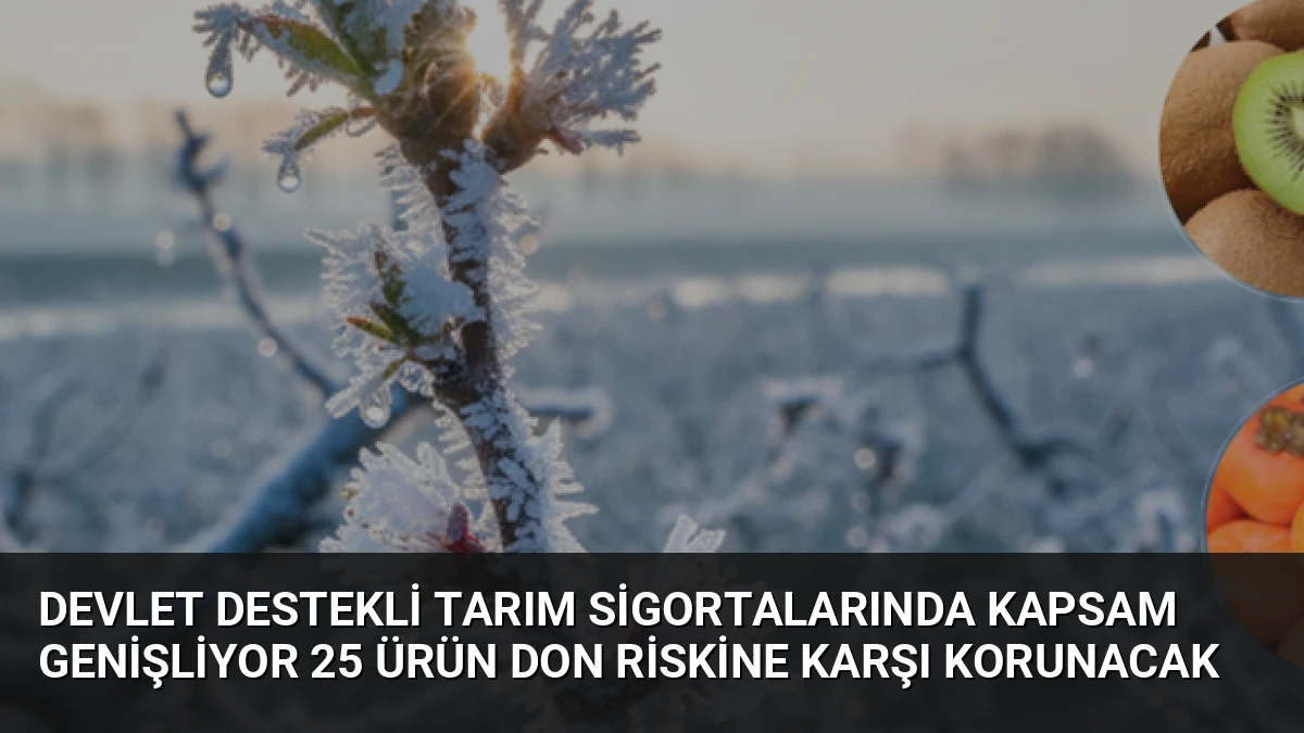 Devlet Destekli Tarım Sigortalarında Kapsam Genişliyor 25 Ürün Don Riskine Karşı Korunacak