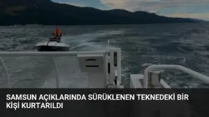 Samsun Açıklarında Sürüklenen Teknedeki Bir Kişi Kurtarıldı