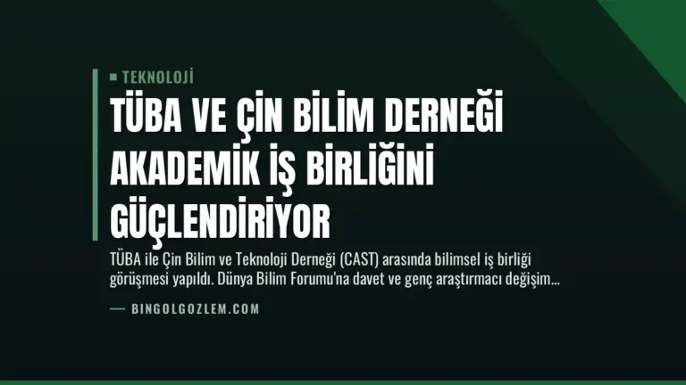 TÜBA ve Çin Bilim Derneği Akademik İş Birliğini Güçlendiriyor