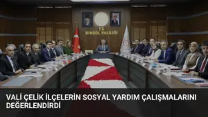 Vali Çelik İlçelerin Sosyal Yardım Çalışmalarını Değerlendirdi