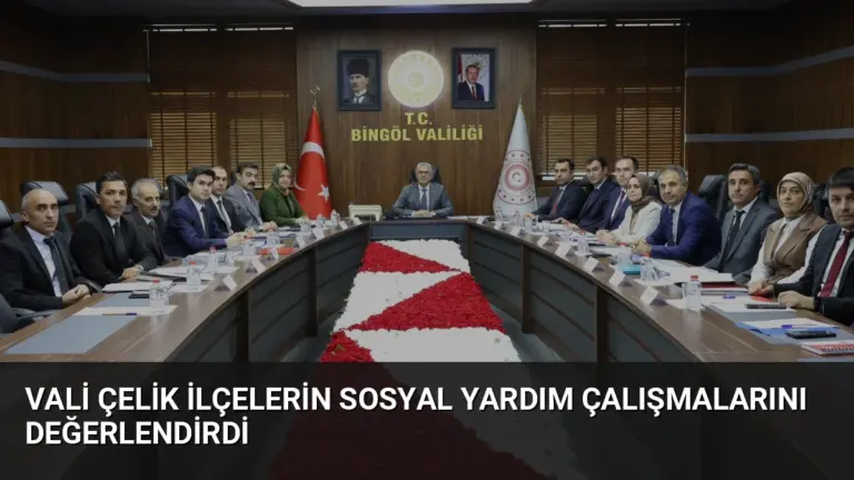 Vali Çelik İlçelerin Sosyal Yardım Çalışmalarını Değerlendirdi