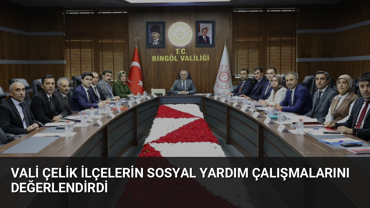 Vali Çelik İlçelerin Sosyal Yardım Çalışmalarını Değerlendirdi