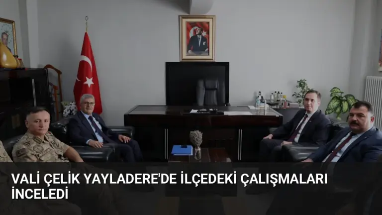 Vali Çelik Yayladere’de İlçedeki Çalışmaları İnceledi